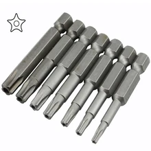 8 шт., 1/4 дюймов, магнитная звездообразная головка, отвертка, биты Pentalobe, электрическая отвертка, бит, ручные инструменты, длина 50 мм