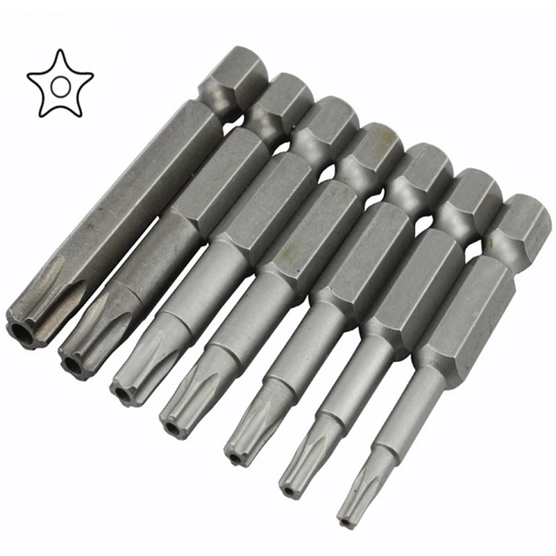 8 шт. насадки для отвертки 1/4 дюйма длина 50 мм|electric screwdriver bit|head bitsstar head |