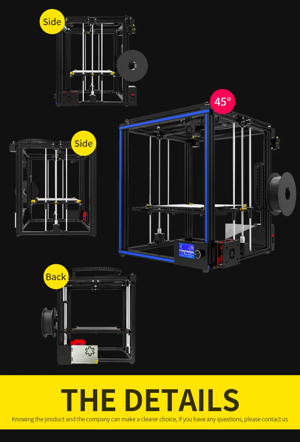 Tronxy X5S 3d принтер для металла FDM 3d печать DIY наборы