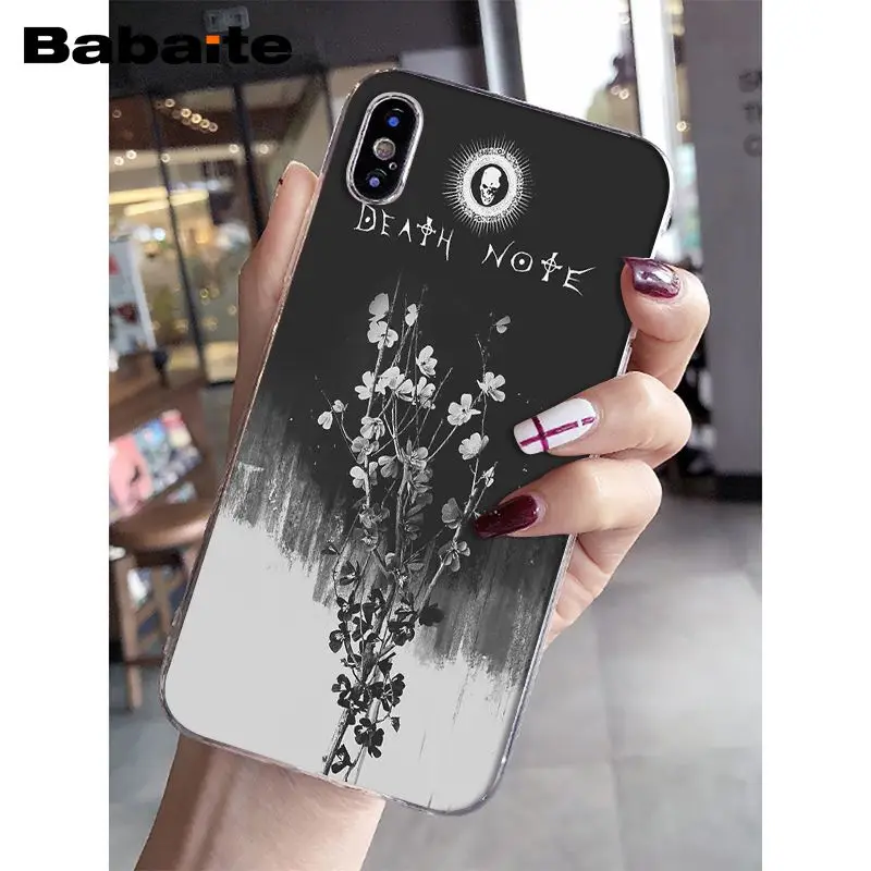 Babaite أنيمي الموت ملاحظة تصميم TPU لينة سيليكون غطاء إطار هاتف محمول ل أبل فون 8 7 6 6 S زائد X XS ماكس 5 5 S SE XR الهواتف المحمولة Babaite أنيمي الموت ملاحظة تصميم TPU لينة سيليكون غطاء إطار هاتف محمول ل أبل فون 8 7 6 6 S زائد X XS ماكس 5 5 S SE XR الهواتف المحمولة