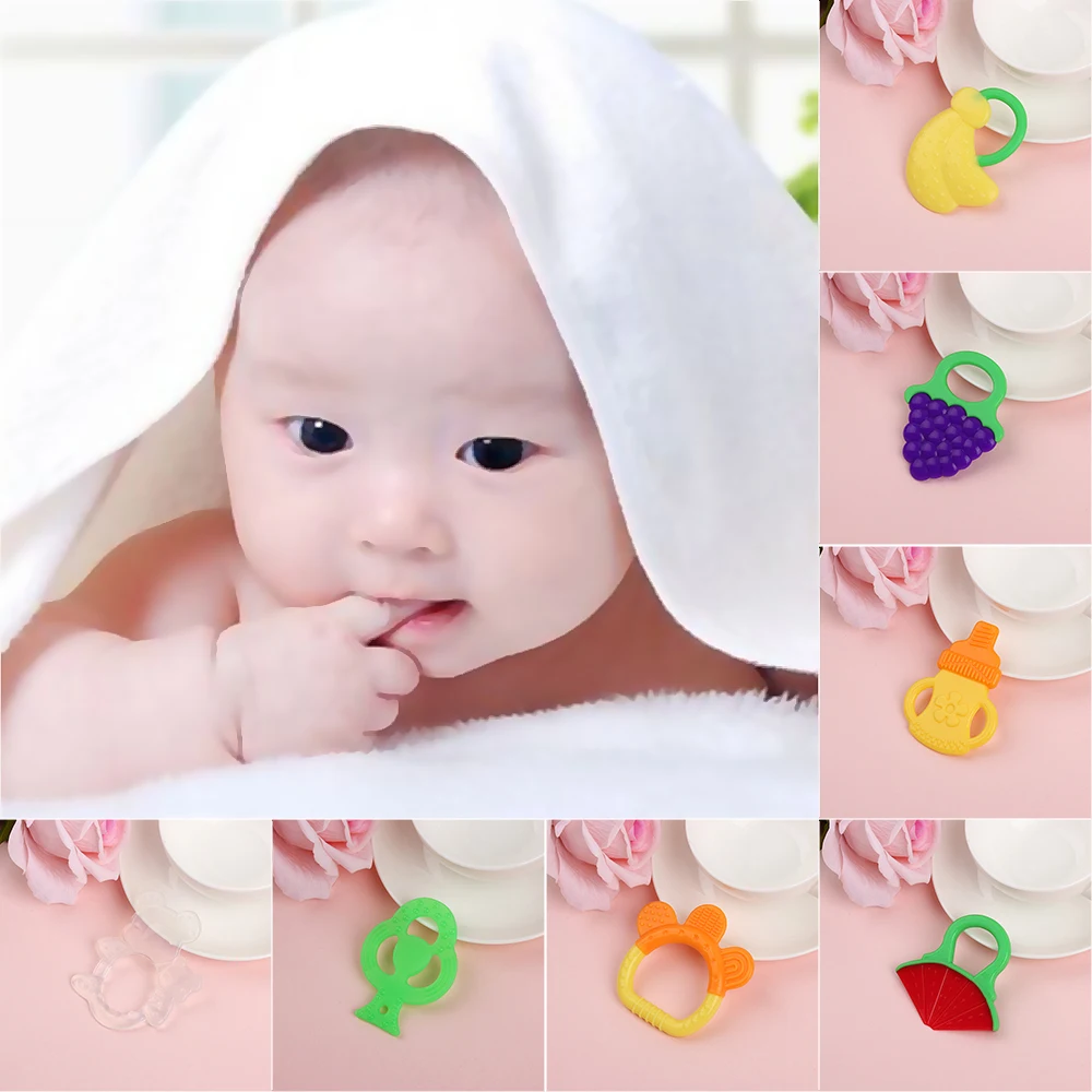 

New Healthy Safety Non-toxic Cuidados Dentes Brinquedo Nursing Food Grade Chew Toy Baby Teether Silicone Soother
