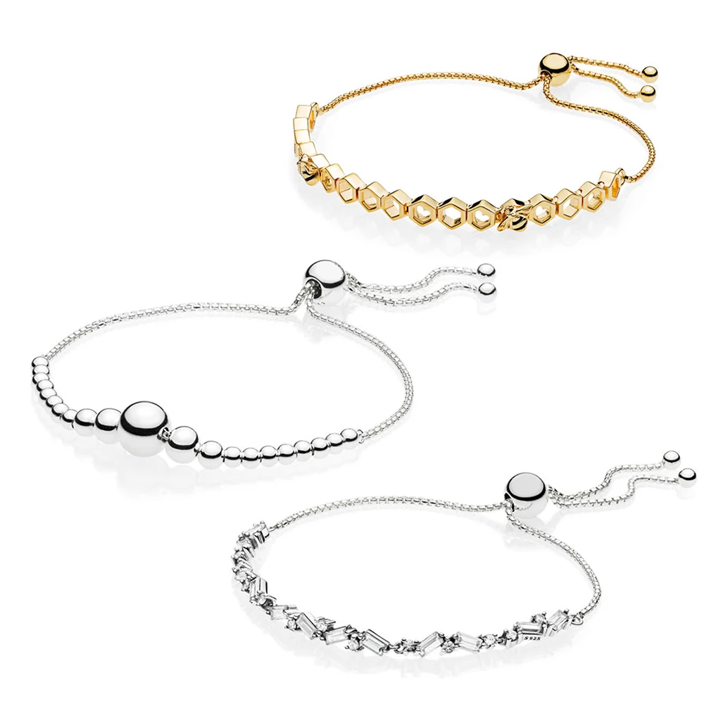

Kristie 925 Sterling Silver New 1:1 Glacial Bracelet Beauty Collecting From Unfortunative Accounts Pulsing Slip Bribes Abelha