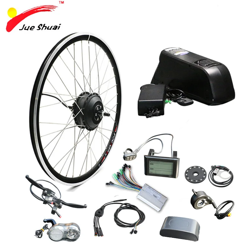 Discount 500W Powerful Electric Bike Conversion Kit 20" 26" 700C Hub Motor Wheel MTB Ebike Kit with 48V 10Ah 12Ah SAMSUNG 16Ah LG Battery 2