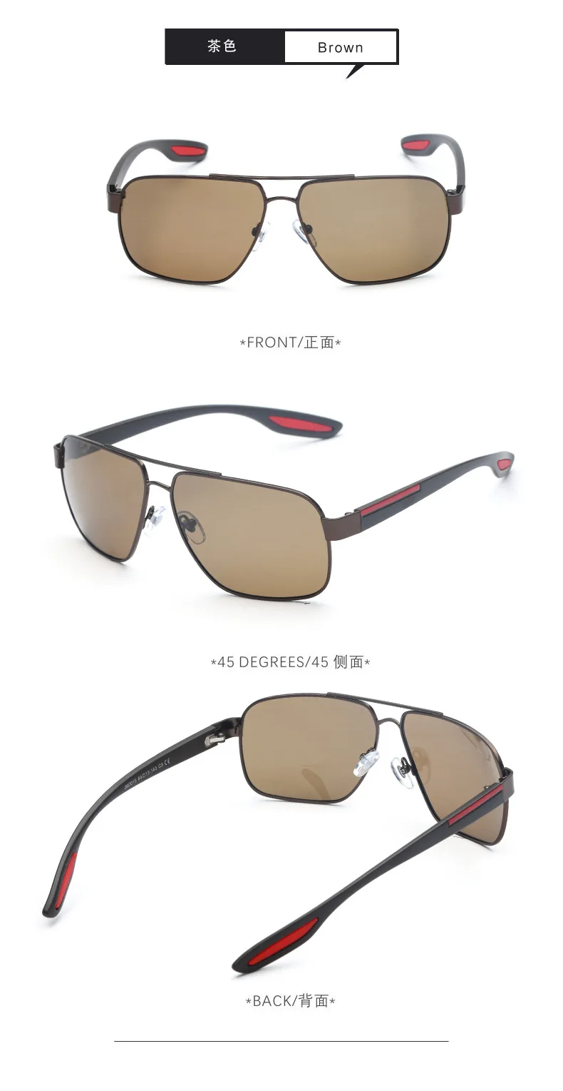 Vazrobe Мужские поляризационные солнцезащитные очки для вождения мужские очки Марка Качество с противоотражательным покрытием UV400 Винтаж черный TAC очки Polaroid