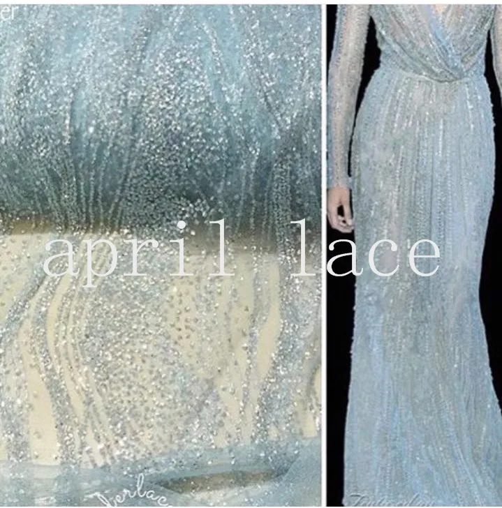 light blue mesh dress