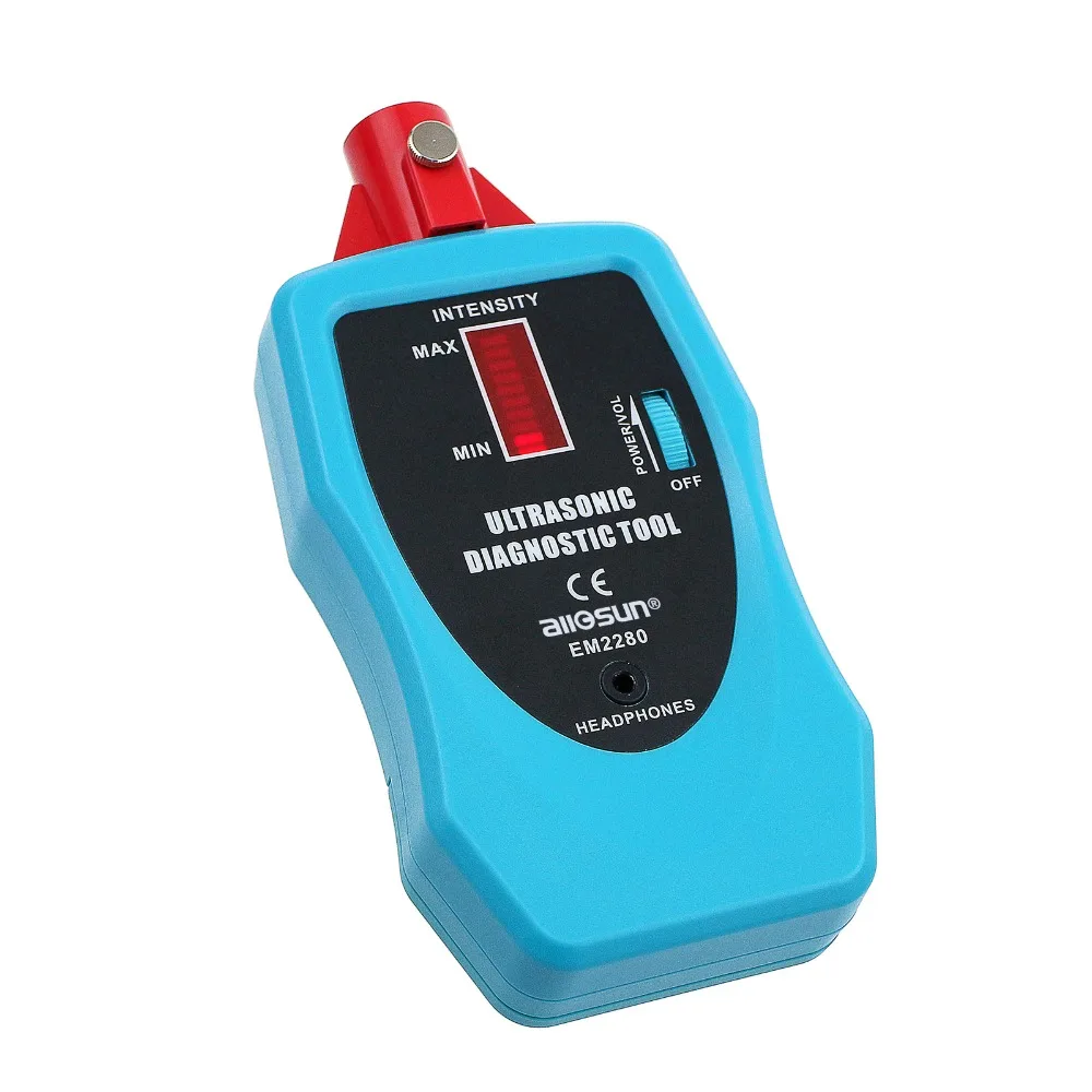 all-sun EM2280 Ultrasonic diagnostic Mechanical Wear Leak Detector Leak Detection Kits Anodized aluminum probes Sound Trap 3
