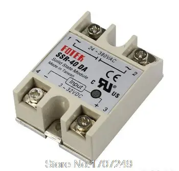 

2014 New High Quality 40A/250V SSR White Solid State Relay Controller 3-32V DC 24-380V AC Gofuly My Free shipping