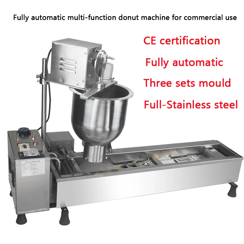 Новый полностью автоматический многофункциональный пончик машина коммерческое использование Высокое качество нержавеющая сталь автомат