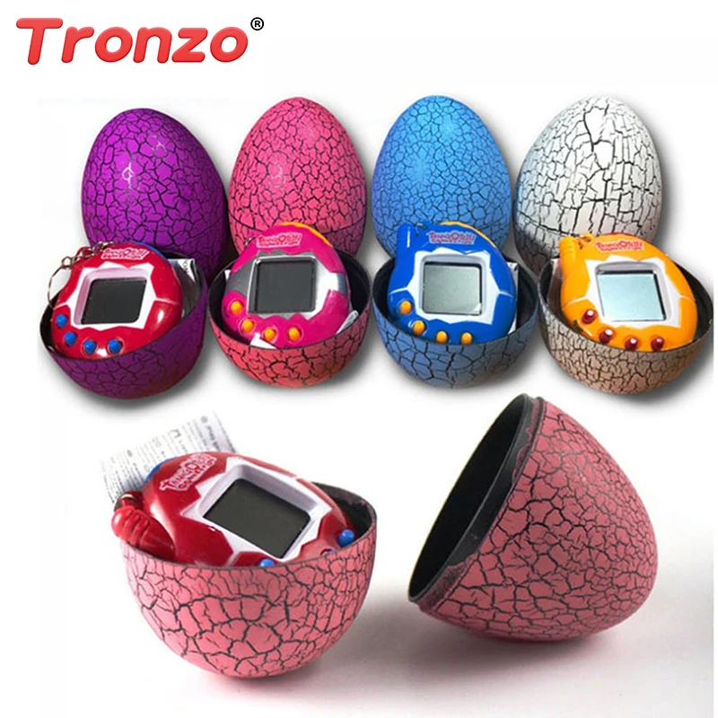 Multi colors Dinosaur egg Virtual Cyber Digital Pet Game Toy Tamagotchis Digital Electronic E Pet Easter