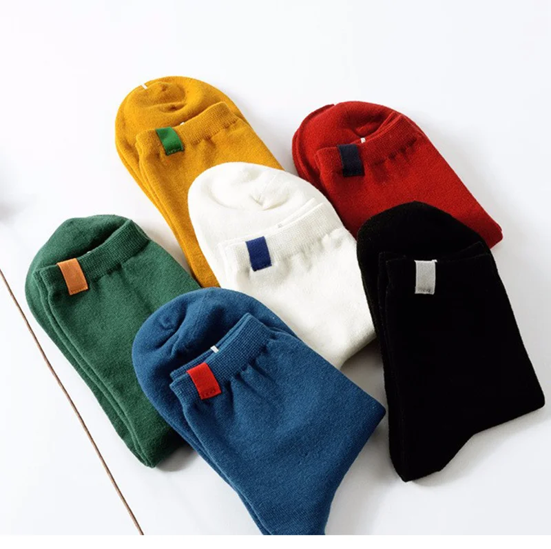 Hot sale women's socks short Korean fashion autumn casual comfortable solid womens socks Explosion models Female Thermal Warm Socks