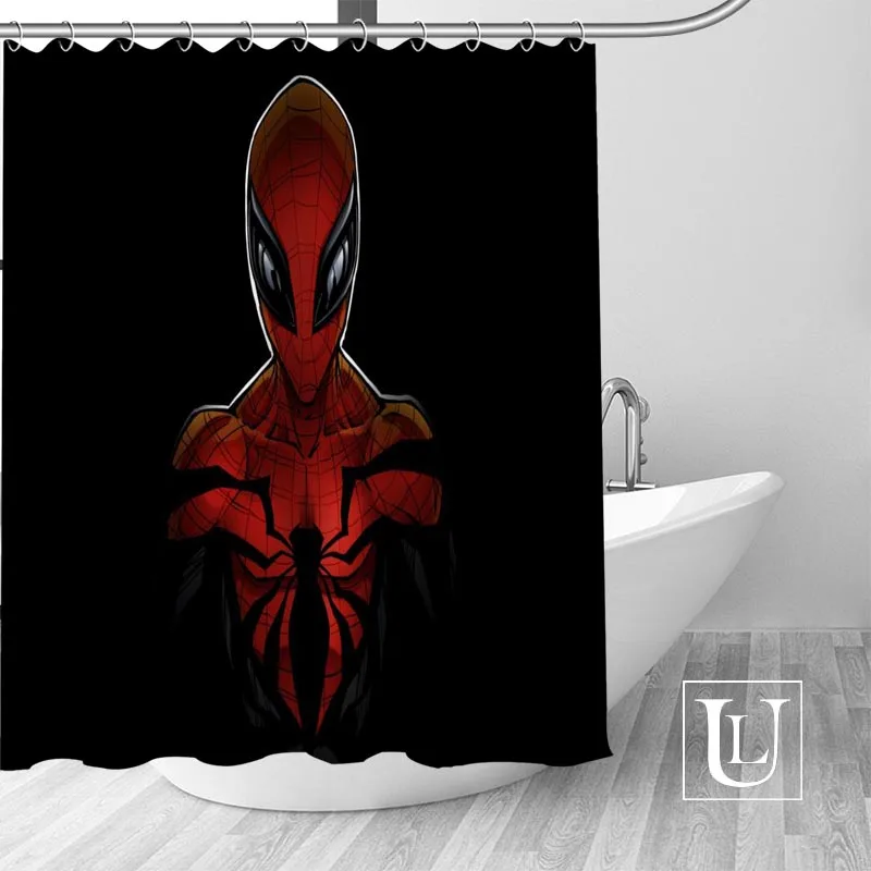 Человек-паук занавеска для душа s Заказная Водонепроницаемая занавеска для ванной комнаты ткань полиэстер занавеска для душа - Цвет: 7