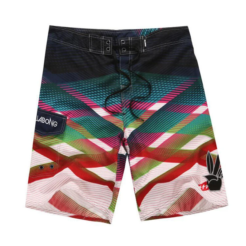 Whosale 2019 New Hot Mens Shorts Surf Board Shorts Summer Sport Beach Homme Bermuda Short Pants Quick Dry Silver Board Shorts