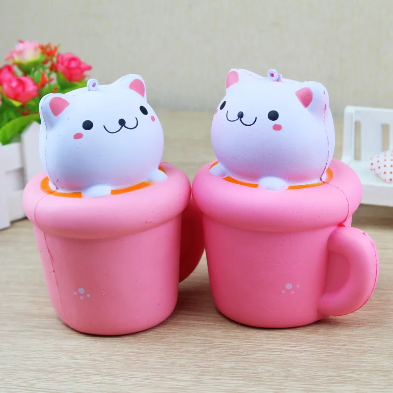  Zhenwei Squishy Toys Slow Rising Panda Cup Jumbo Squishi Squeeze Toy Squishes No Sound Decoration K - 32859608435
