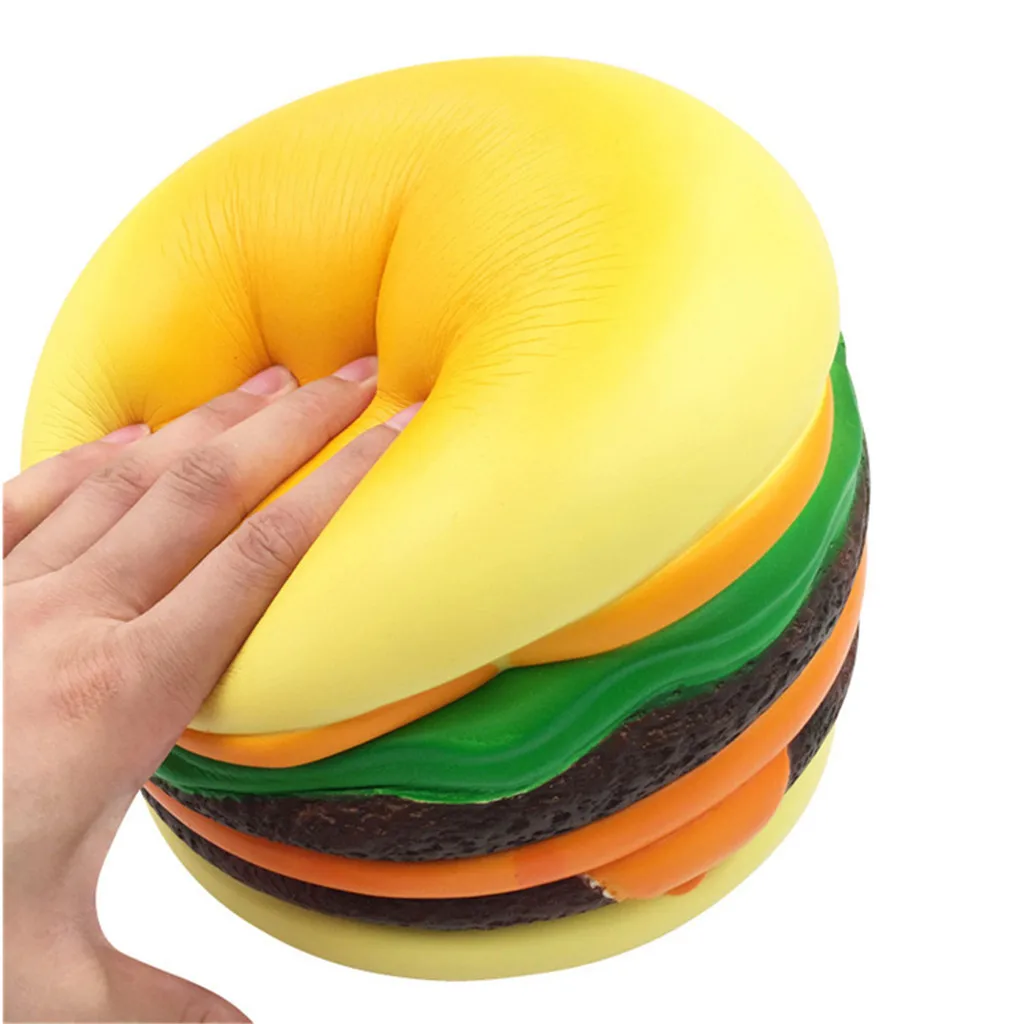 MUQGEW мягкими большой гигантский гамбургер Ароматические супер замедлить рост детские игрушки снятие стресса игрушка Poopsie слизи сюрприз