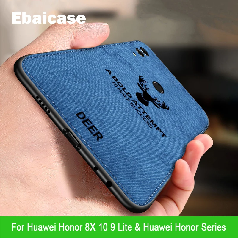 

For Huawei Honor 8X Case Fashion Cloth Shockproof Protection Soft Back Case for Honor 10 9 9i 8 8X 7C 7X Lite Max Note Play Case