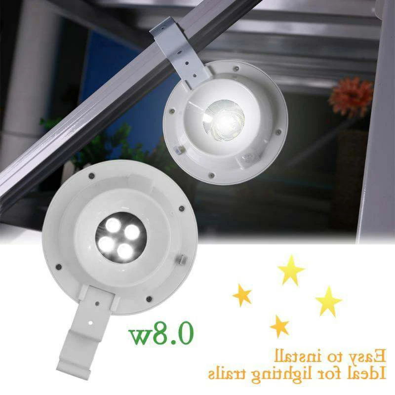 

New Hot 4 LED Solar Powered Gutter Light Outdoor/Garden/Yard gutter fence decoration hangying