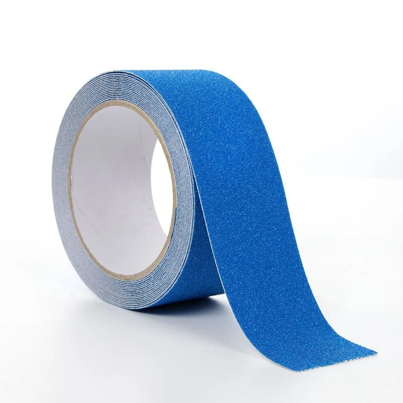 5m*5cm Safety Strong Adhesive Anti-slip Tape Non Skid Safe Grit Tape Grip Sticker PVC Warning Tape Used for Stairs Floor - Цвет: blue