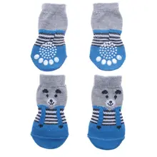 4 шт., спортивные носки для домашних животных, милые домашние носки для щенков, маленьких собак, кошек, хлопковые нескользящие носки