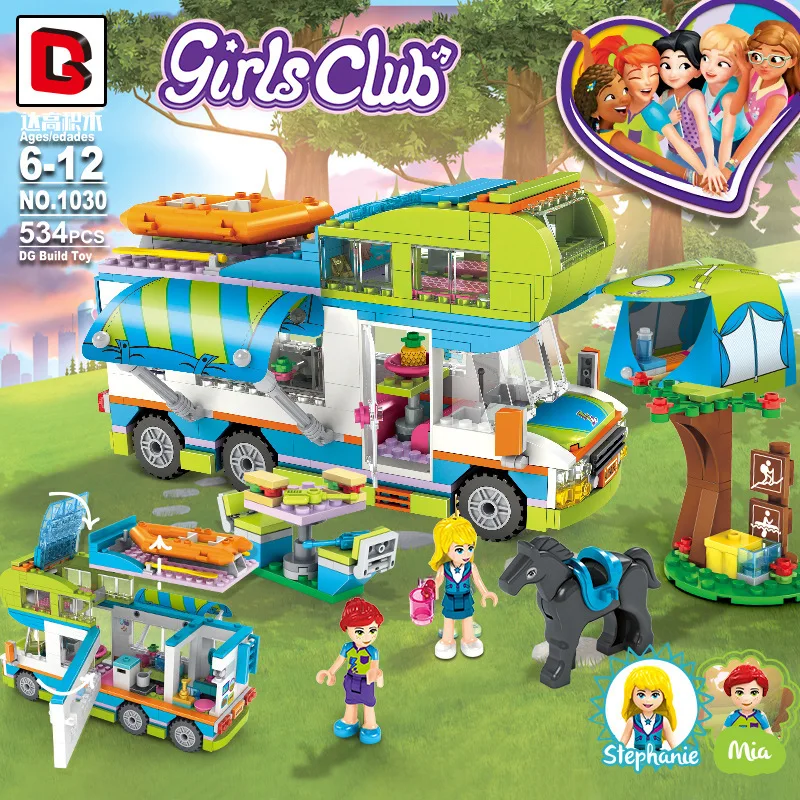 

New 1030 Good Friends Girl Series The Motorhome Building Blocks Bricks for kids Children 534 pcs LegoINGlys friends 41339 01062