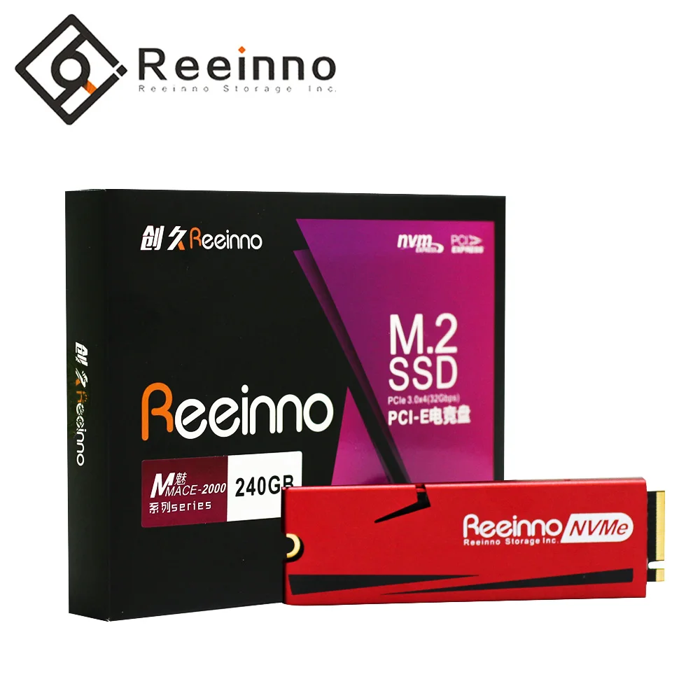 Reeinno Mace-2000 128 ГБ 240 ГБ 480 ГБ M.2 NVMe PCIe 2280 3D NAND 1,8 ГБ/сек. Суперскоростной твердотельный драйвер для настольного ноутбука