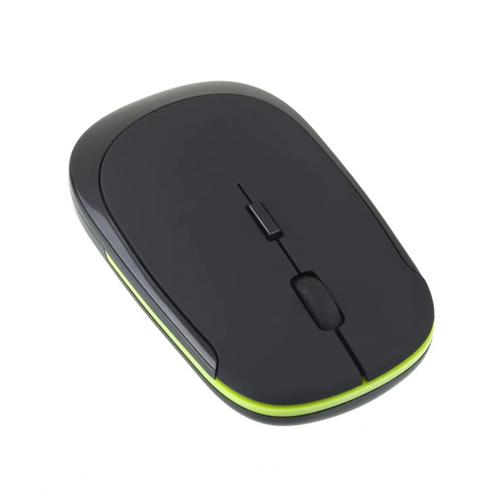 2 4GHz Ultra Slim Mini USB Wireless Optical Mouse Silver For PC Laptop P15