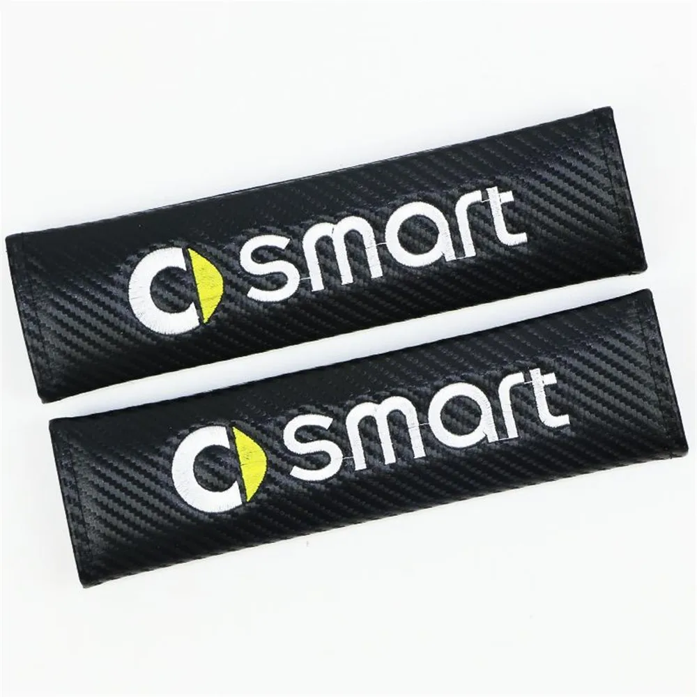 

2Pcs/set Carbon Fiber Car Seat Belt Cover Padding Auto Seat Belt Strap Protector Cover Pads Smart Car Accessories Car Styling
