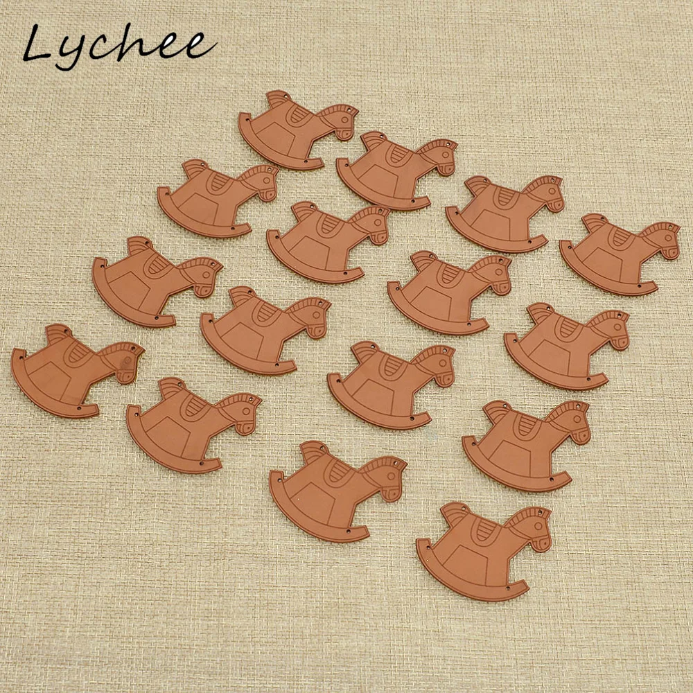 Lychee 20 шт. Милая швейная машина троянская лошадь форма этикетка сумка для одежды
