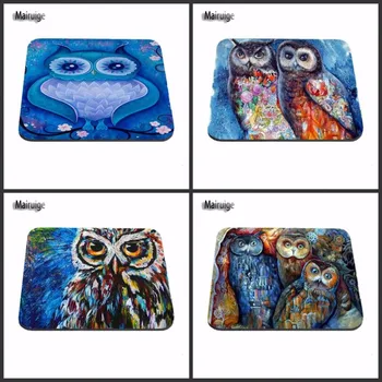 

Mairuige High Quality The owl Prints Design Durable Rectangle Mouse Pad Computer Mat 180mmx220mmx2mm And 29*25cm And 25*20*2cm