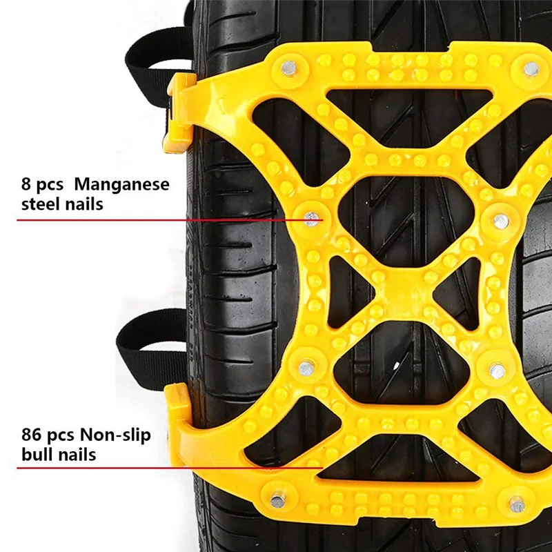 1 шт. версия противоскользящие цепи для шин противоскользящие цепи для автомобильных легковых автомобилей цепи для снега грязевые цепи для автомобилей/внедорожников/грузовиков