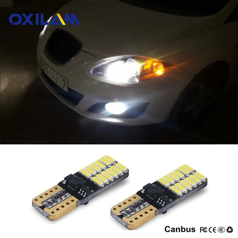 

OXILAM 2x T10 LED Canbus Error Free Car Parking Light 12V For SEAT Leon 1 2 3 MK3 FR Cordoba Ibiza Arosa Alhambra Altea Exeo