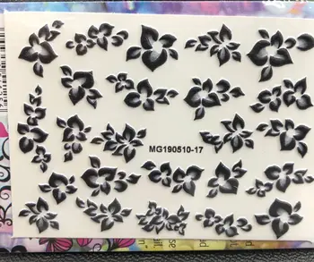 

Diy3d Stereo Nail Sticker Seamless Nail Relief Stereo Net Red Pure Flower