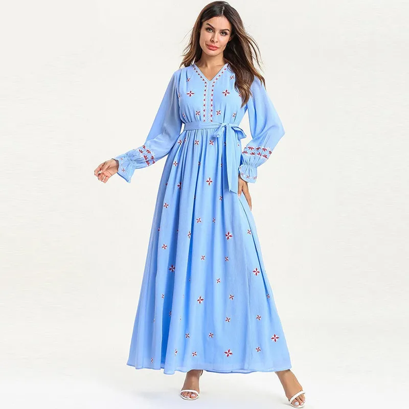 Vestidos кафтан абайя Дубай мусульманское платье Турция Caftan Рамадан арабский хиджаб