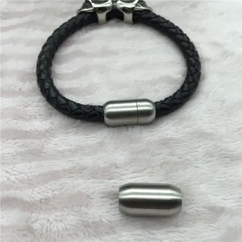 

Wonlee Winle Stainless Steel 6mm Hole Magnetic Clasp Magnet Hook Jewelry Findings For DIY Men Leather Bracelet