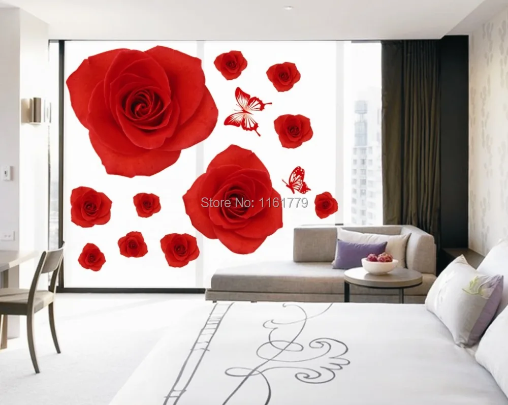Rose Wall Decor popular red rose wall decor-buy cheap red rose wall decor lots Rose Wall Decor popular red rose wall decor-buy cheap red rose wall decor lots