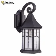 Светодиодный открытый Водонепроницаемый Стеклянные Настенные светильники Винтаж бра для внутреннего освещения вилла/крыльцо для сада/двор Decora свет IP65 наружное освещение