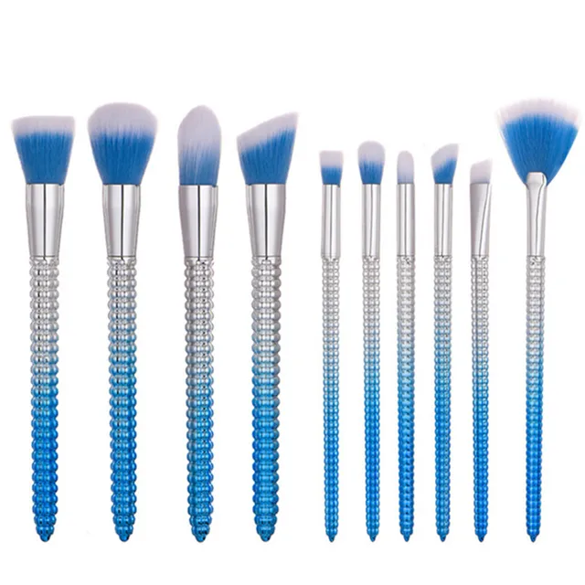 Cheap 10Pcs Oblique Flat Flame Make Up Brush Cleaner Beauty Blue Blending Pincel Blush Eyebrow Fan Foundation Brush Cosmetic Tools Cheap 10Pcs Oblique Flat Flame Make Up Brush Cleaner Beauty Blue Blending Pincel Blush Eyebrow Fan Foundation Brush Cosmetic Tools