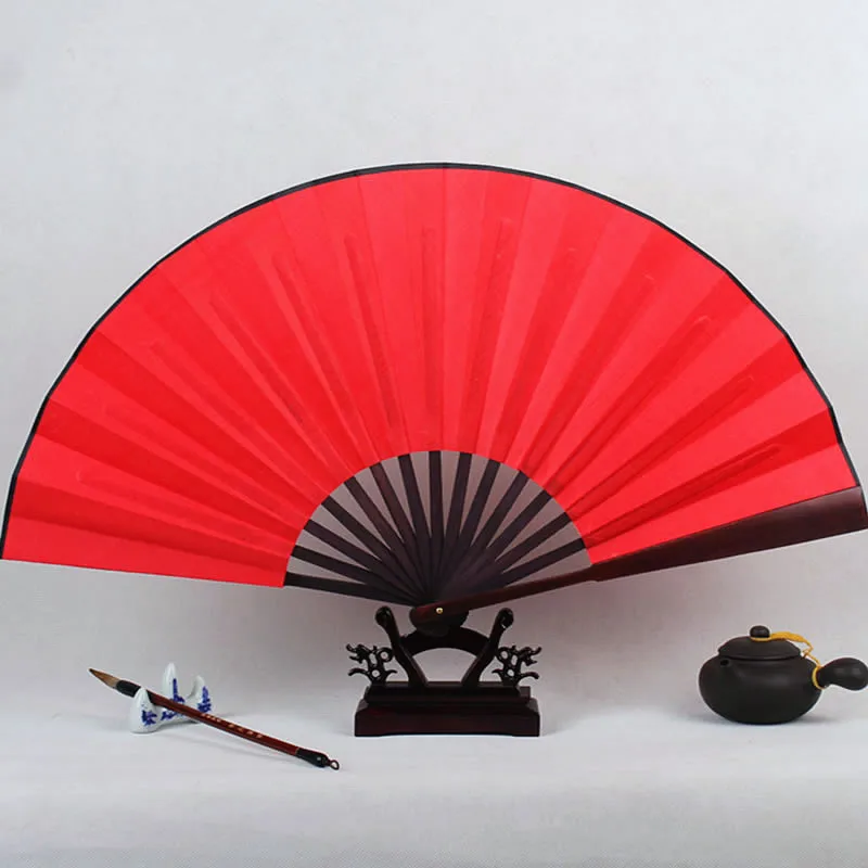 Large Diy Blank Folding Hand Fans Personalized Bamboo Chinese Fan