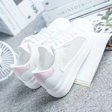 Горячая Женская прогулочная обувь Женская легкая дышащая сетка кроссовки Женская Удобная спортивная обувь Zapatos De Mujer