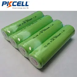 4 шт. PKCELL NiMH Перезаряжаемые Батарея 4/3A 17670 18670 3800 мАч 1,2 В медицинские устройства обработки Батарея Pack