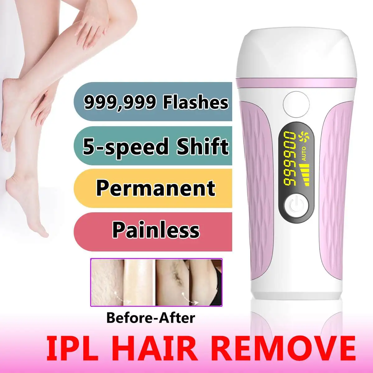 Depilação a Laser Dispositivo de Remoção do Cabelo 3 em 1 Cores Níveis Flash Ipl Feminino Depilador Permanente Casa Elétrica Indolor 3 5 999999 7 Depiladores
