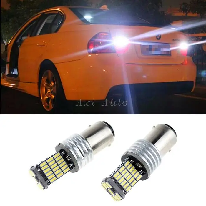 

10pcs led 1157 BAY15D 45smd 4014 auto car styling backup light bulbs lamp DC12V 6000k free shipping