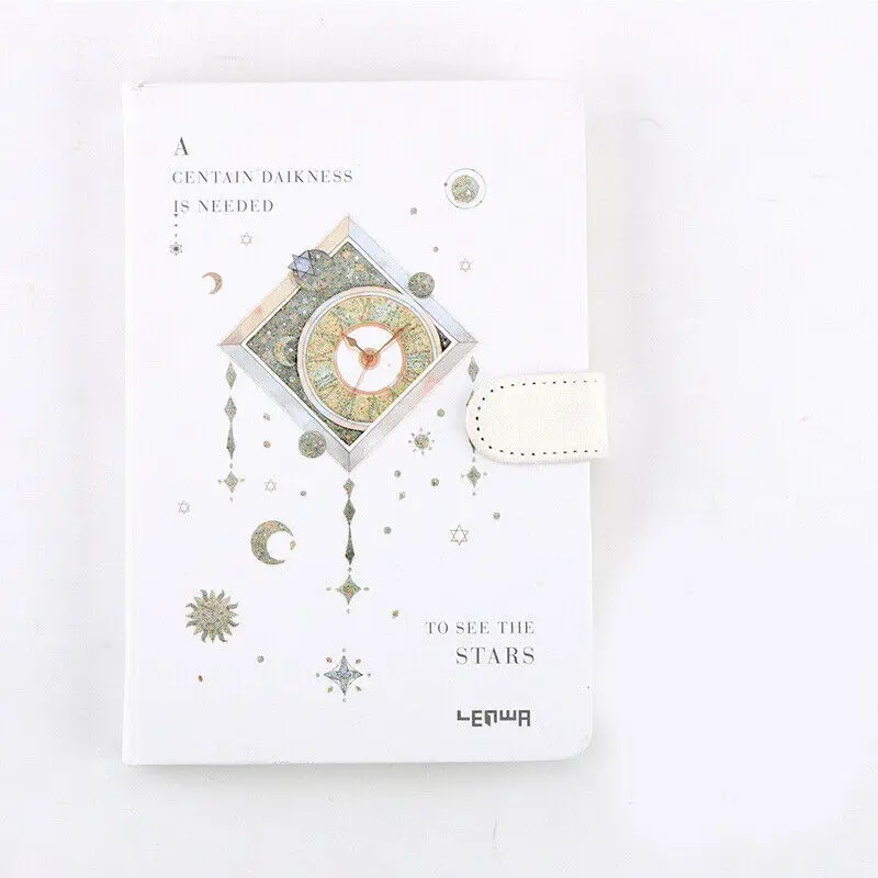 Creative Stationery Magnetic Buckle Notebook Diary Color Page Account Book - Цвет: B