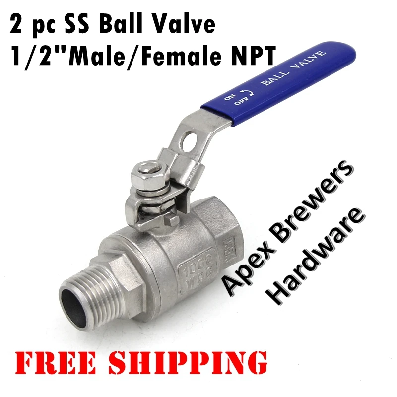 Aliexpress.com : Buy 1/2" Full Port Ball Valve, 1/2" Male