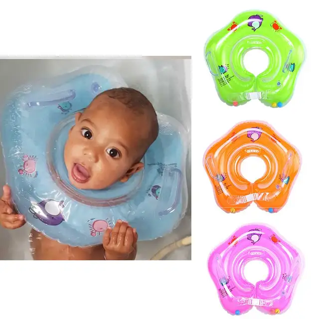 Best Price Infant Neck Float Kid Inflatable Wheel Swimming Pool Float Child Bathing Circle Safety Swimming Ring Baby Bath Beach Accessories