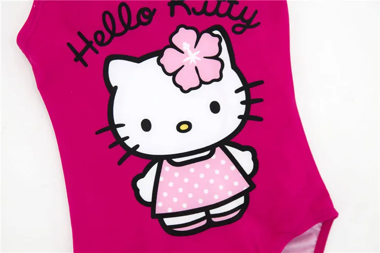 KINE PANDA Kitty/Одежда для купания для маленьких девочек; слитный купальник для маленьких девочек; летняя пляжная одежда с героями мультфильмов