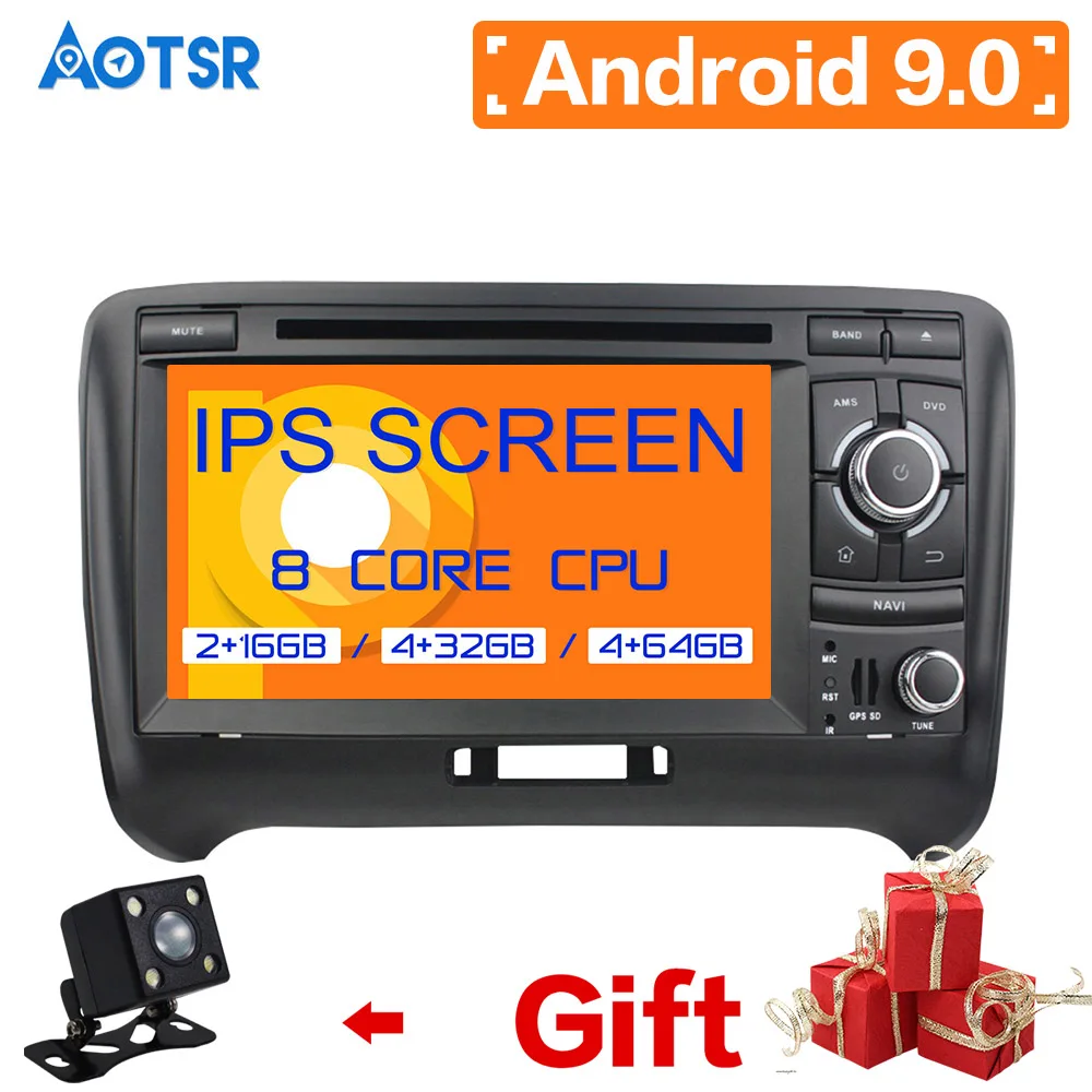 

DSP Newest Android9.0 Car DVD Player GPS navigation For Audi TT 2006-2013 Car Auto Stereo Headunit Satnav Multimedia Screen