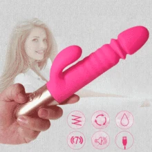 7 Speeds Vibrators Rotation G Spot Vibrator Thrusting Pump Vibrator Clitoris Stimulator Dildo Erotic Train Sex Toys For Women