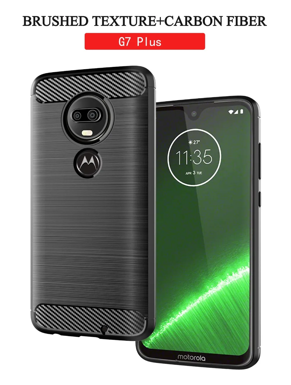 Ультратонкие Чехлы для MOTO G5 G5S G6 G7 Plus чехол из углеродного волокна Motorola Play Power P40