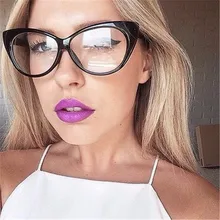 Оправа для очков в стиле кошачьи глаза для женских очков прозрачные линзы без градусов мать и дочь декоративные черные очки