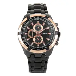 CURREN простые часы для Для мужчин Лидирующий бренд Мужские кварцевые часы Для мужчин спортивные деловые водонепроницаемые часы Relogio Masculino 8023